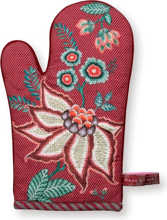Immagine prodotto PIP Studio Guanto da forno Flower Festival rosa scuro 29 x 15 cm (Cotone)