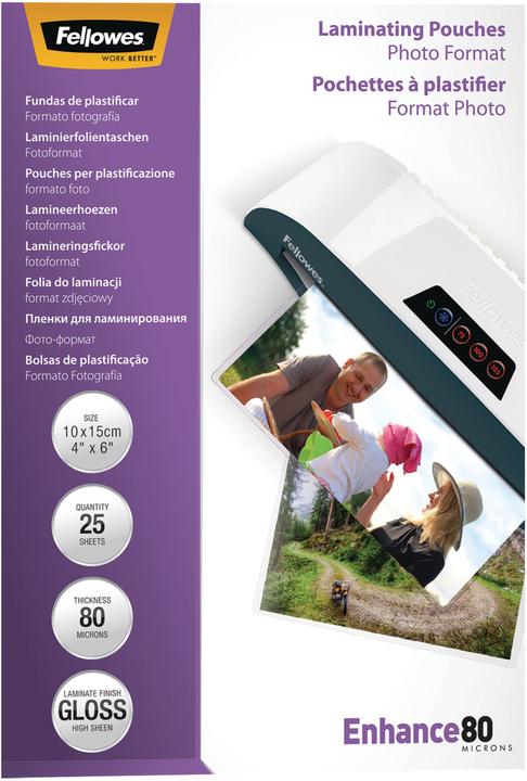 Immagine prodotto Fellowes Migliorare 80 (10 x 15 cm, 25 Pezzo/i, 80 µm)