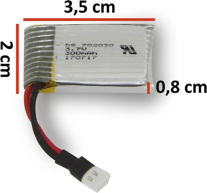 Produktbild Jamara Akku AX8 Lipo 3,7V 300mAh 1,11Wh (3.70 V, 300 mAh)