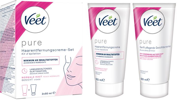 Veet Haarentfernungs-Set Gesicht Essential Inspirations (50 ml, 2 x, 134 g)
