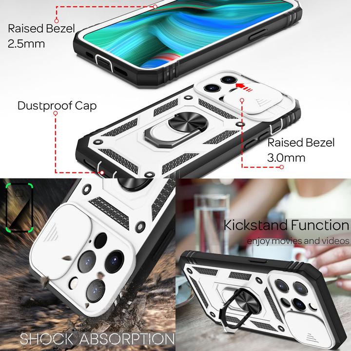 Immagine prodotto Nalia Copertura antiurto dell'anello in stile militare (Apple iPhone 13 Pro Max)