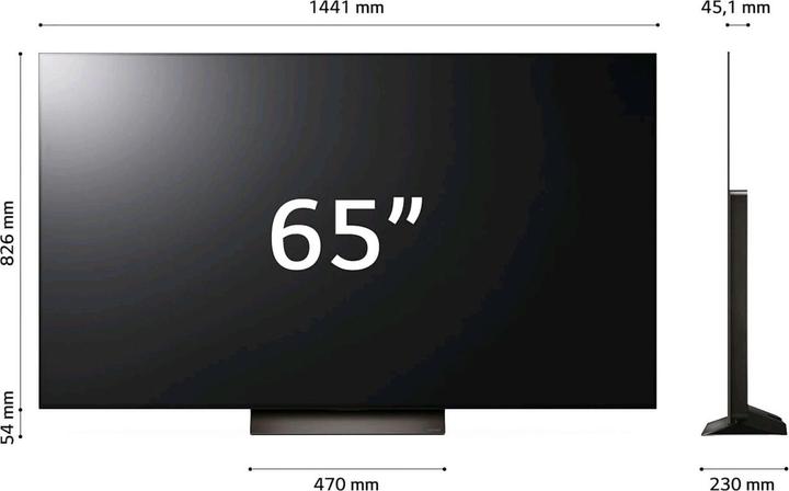 Produktbild LG OLED evo C4 65" OLED65C44LA Serie (65", C4, OLED, 4K, 2024)