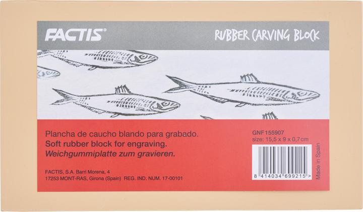 Immagine prodotto Marabu Piastra di pressione morbida "Factis Rubber Carving Block" 155 mm (Beige)