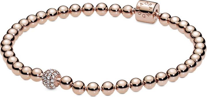 Produktbild Pandora Rose Beaded Armband (21 cm, rosevergoldet, Metall)