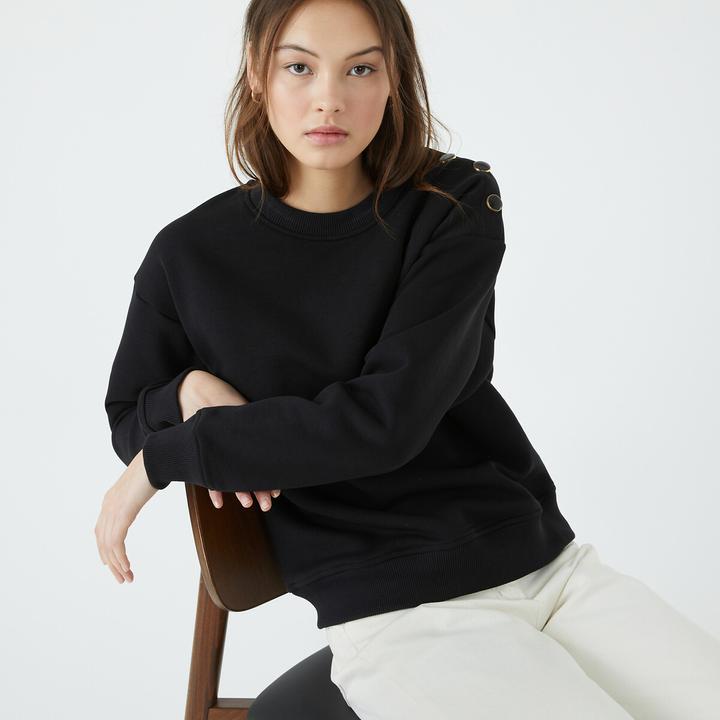 Produktbild La Redoute Collections Sweatjacke mit rundem Ausschnitt (XS)