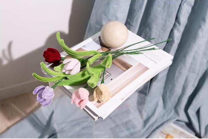 Actual product image Creativ Company Bastelset Tulpen, Chenilledraht Mini, Altersempfehlung ab