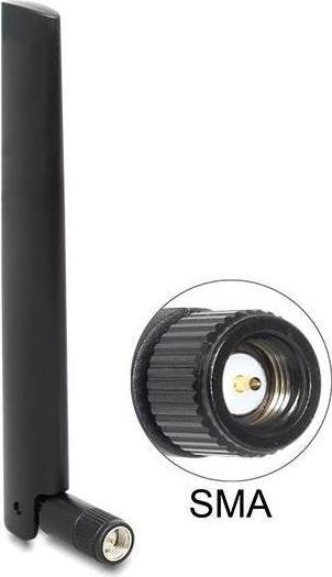 Produktbild Delock Antenne LTE SMA -0,8  3,0 dBi omni Gelenk