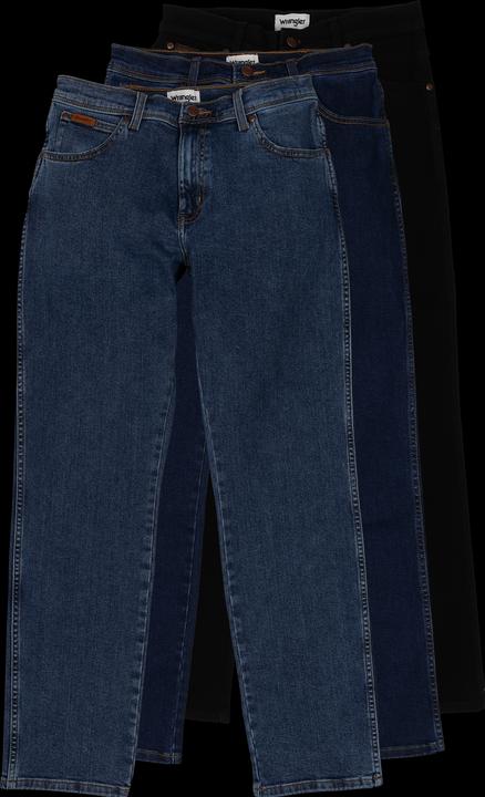 Actual product image Wrangler Texas Stretch Jeans black/dark/stone Trio (W34/L32)