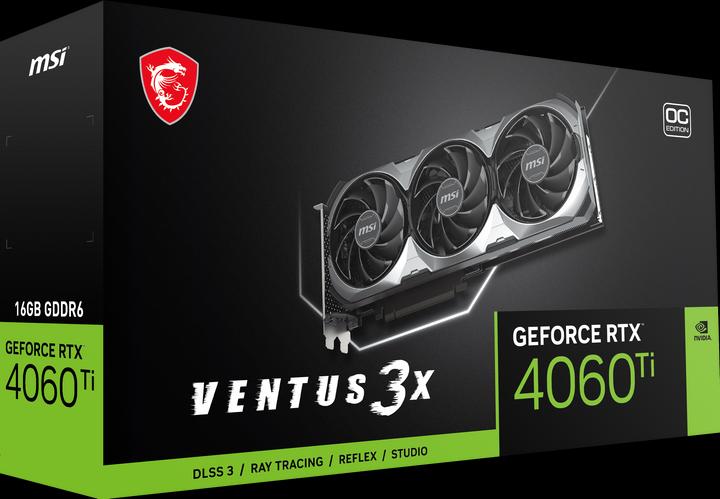 Produktbild MSI GeForce RTX 4060 Ti VENTUS 3X 16G OC (16 GB)