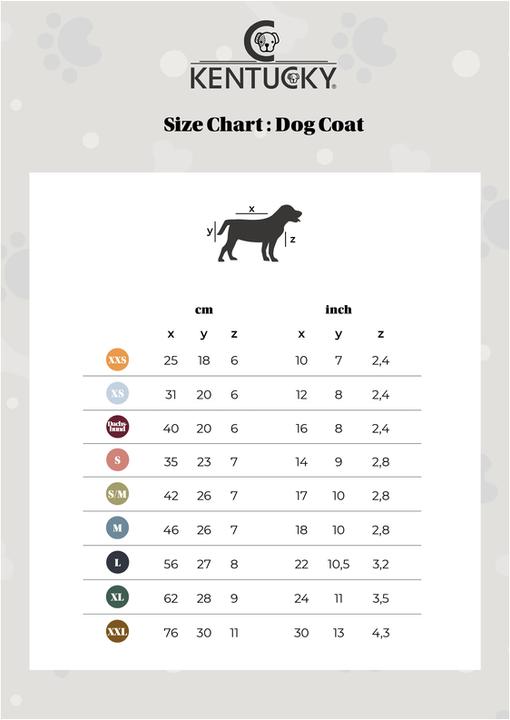 Produktbild Kentucky Dogwear Hundemantel 160g (M, Hundemantel)