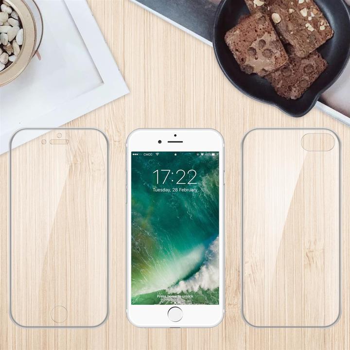 Produktbild Cadorabo TPU 360 Grad Case Cover (Apple iPhone 7, Apple iPhone SE (2nd Gen))