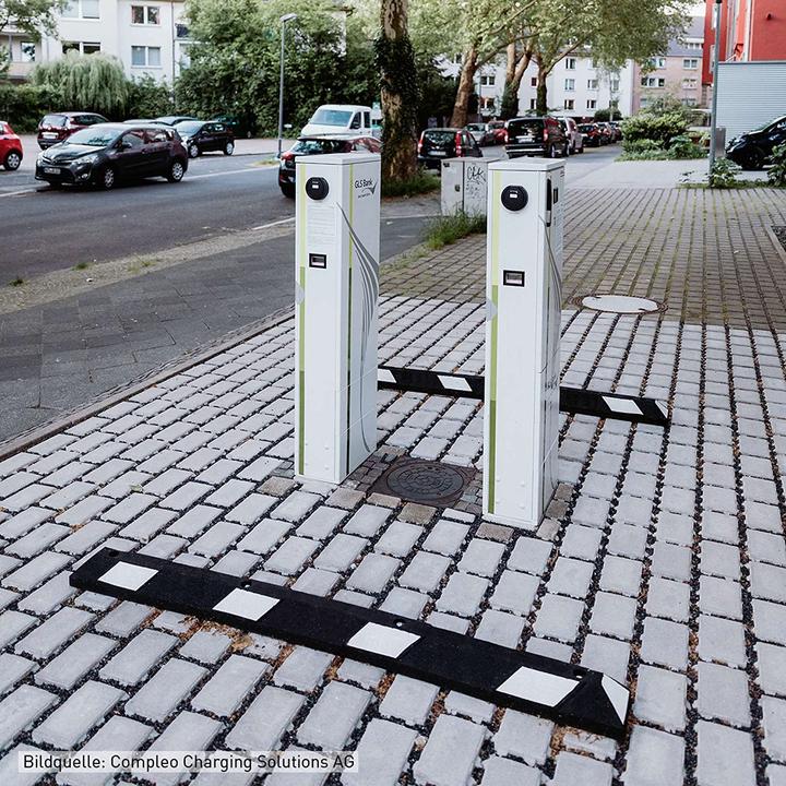 Image du produit Moravia Délimitation de parking Park-AID®, L x l x h 900 x 150 x 100 mm, noir/blanc.
