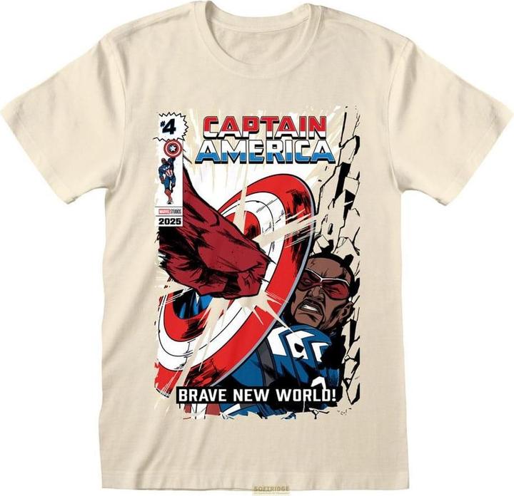 Heroes Inc Captain America Brave New World T-Shirt Impact Grösse S (S)