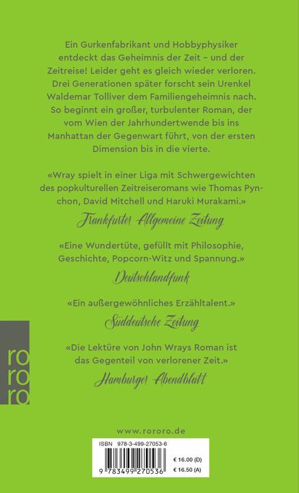 Produktbild Das Geheimnis der verlorenen Zeit (Deutsch, John Wray, 2018)