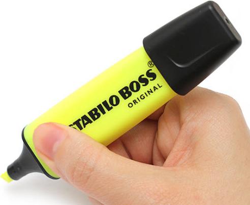 Produktbild STABILO BOSS ORIGINAL Textmarker (Gelb, 5 mm, 1 x)