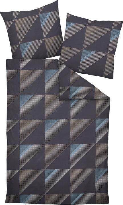 Immagine prodotto Janine Lenzuola di raso Mako J.D. 87065 blu notte (Copripiumino, 80x80 cm)