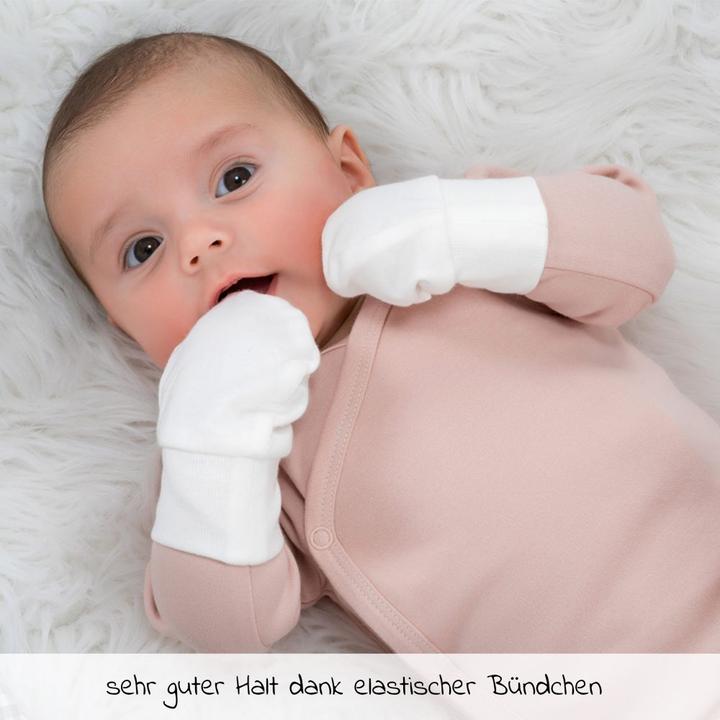 Immagine prodotto La Loona LaLoona guanti e muffole per bambini 3 paia di guanti per bambini - bianco (Taglia unica)