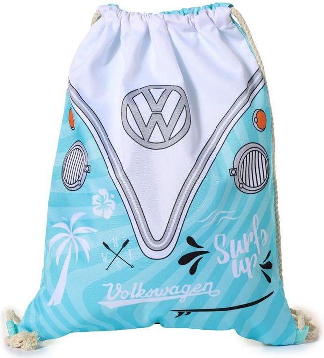 Produktbild Puckator Turnsack Turnbeutel Sportbeutel VW Bulli Motiv Surf Adventure recyceltes PET