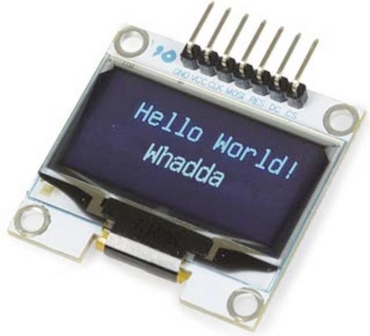 Image du produit Whadda Ecran LED OLED 1.3″ pour Arduino (driver SH1106, SPI)