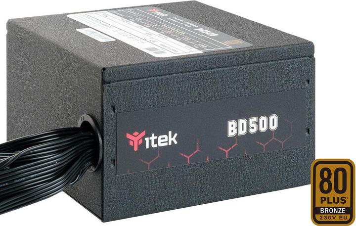Itek BD500 Computer-Netzteil 500 W 24-Pin ATX Schwarz (500 W)