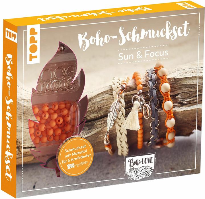 Produktbild Topp Boho-Schmuckset Sun & Joy (Orange)