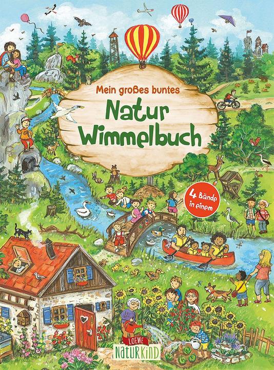 Actual product image Mein grosses buntes Natur-Wimmelbuch (Sammelband) (German, Christine Kugler, Loewe Wimmelbücher, Loewe Naturkind, Eleni Livanios, 2021)