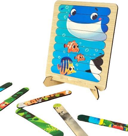 Produktbild Activity Board Geschenke für Kinder, 10 Tierpuzzle, Holzpuzzle für Kinder, Kindergeschenke, Waldtiere, Geschenk