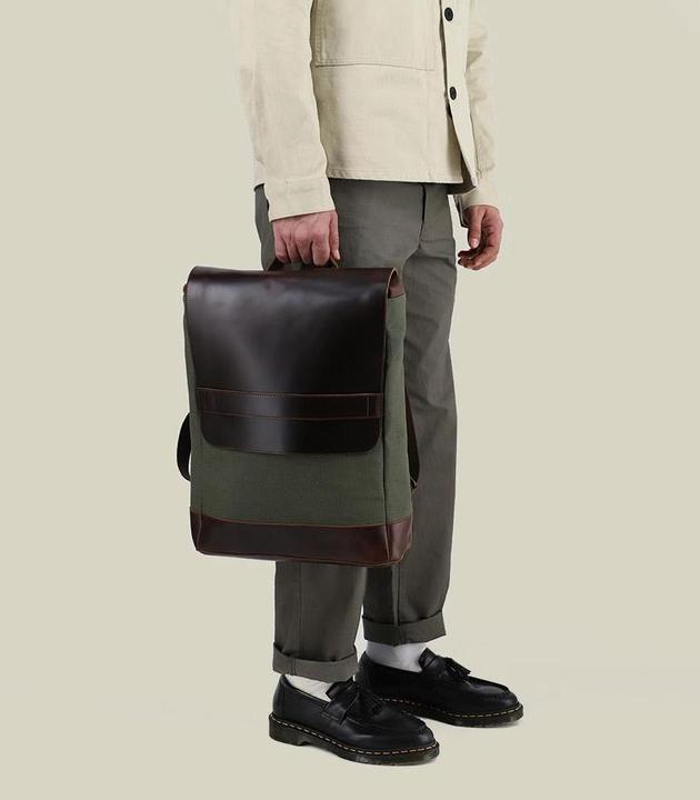 Produktbild Buckle & Seam Canvas Rucksack Morris Canvas Gün / Innenfutter (16 l)