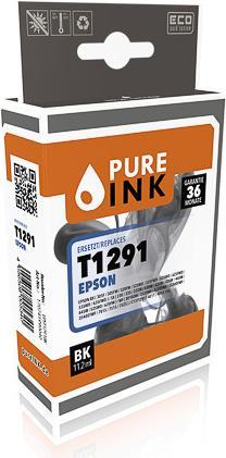 Immagine prodotto Pure Ink EPST1291BK PI EPSON T1291 BX Inchiostro nero ricostruito 402 pagine Chip 11,2ml