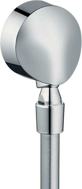 Actual product image hansgrohe HG hose connection FIXFIT E DN 15 with return flow and ball joint chrome
