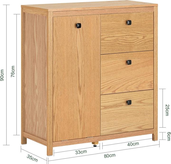 Produktbild SoBuy Wäscheschrank (80 x 90 x 35 cm)