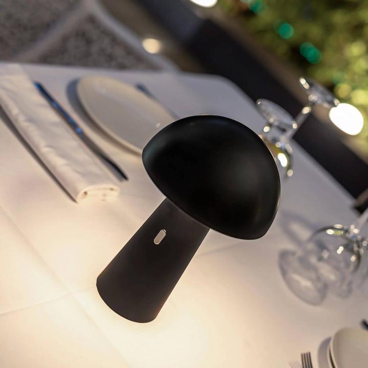 Produktbild Newgarden SHITAKE LED Batterie-Tischlampe kabellos, tragbar, Outdoor dimmbar, schwarz IP44 (450 lm, IP44)