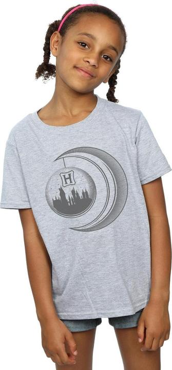 Actual product image Girls Hogwarts Moon Cotton T-Shirt (116)