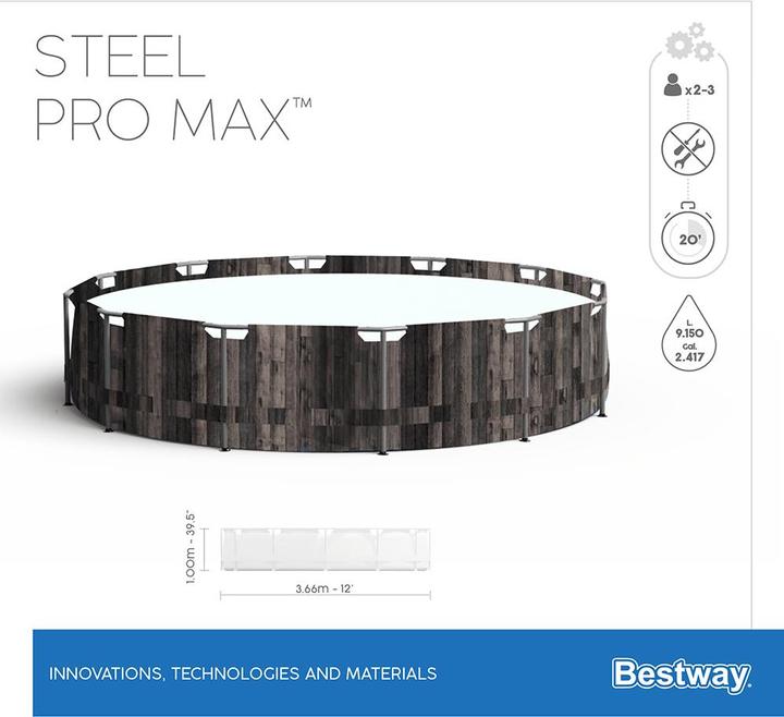 Image du produit Bestway Steel Pro Max (Ø 366 x 100 cm)
