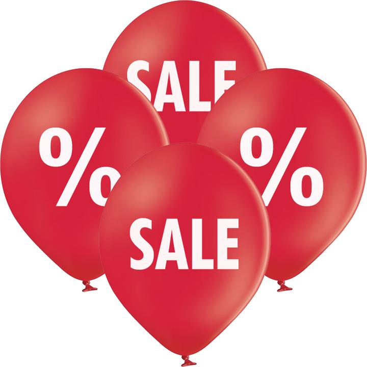 Produktbild bonacker ballonversand SALE Prozent Ballons - Premium-Qualität aus Naturkautschuk (25 x)