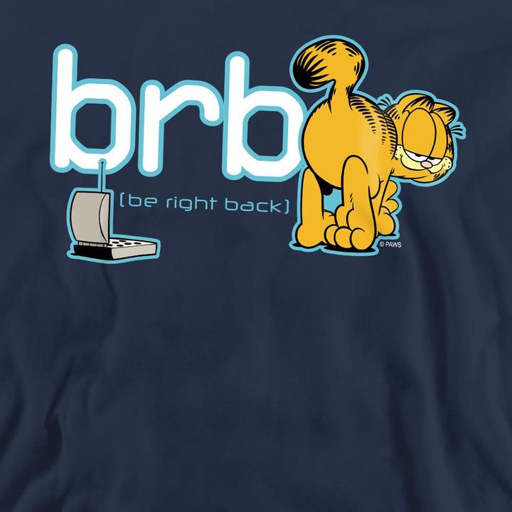 Actual product image Garfield Unisex Adult Be Right Back Sweatshirt (XL)