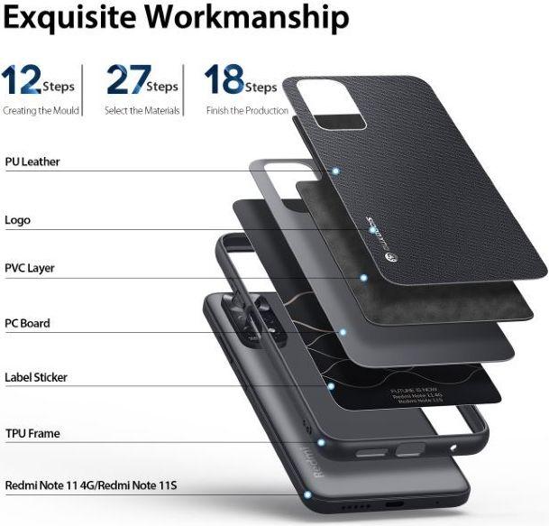 Image du produit Dux Ducis Fino Series Hardcase Coque (Xiaomi Redmi Note 11S, Xiaomi Redmi Note 11)