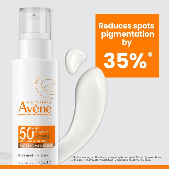 Actual product image Avène Sun Expert Anti-Pigmentation Fluid SPF50+ 40ml (Suntan cream, SPF 50+, 40 ml, 0.04 g)