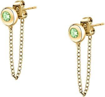 Produktbild Morellato - Fashion gold-plated earrings with Semipreziose peridots SAXN19
