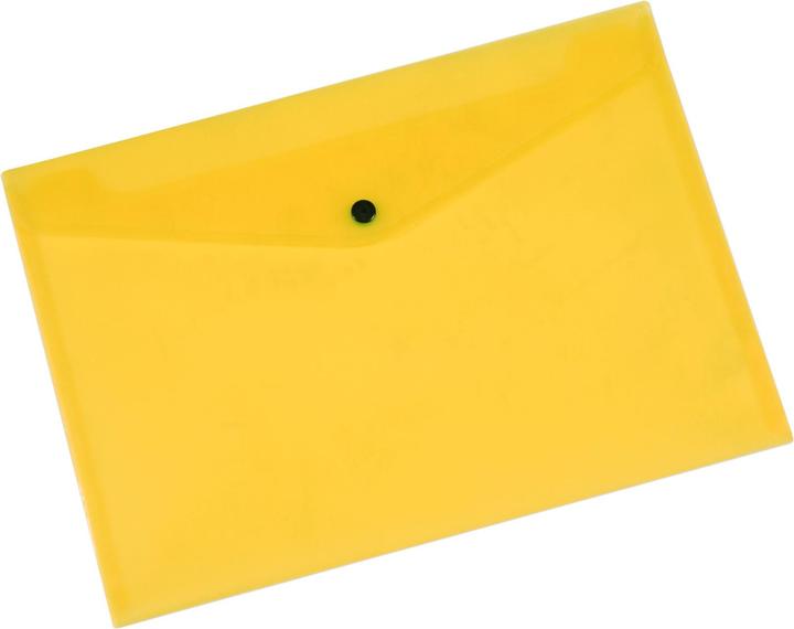 Immagine prodotto Q-Connect Cartella a busta con chiusura a scatto, PP, A4, 172 micron, giallo trasparente (A4)