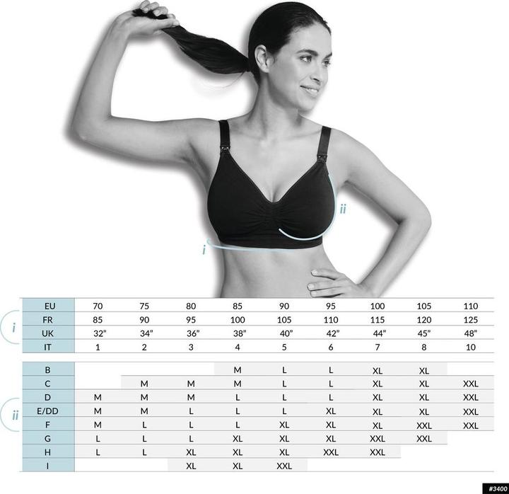 Actual product image Carriwell Seamless padded GelWire nursing bra (M)