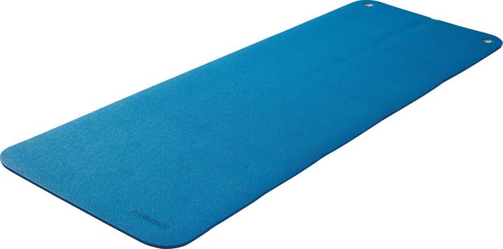 Kübler Sport Gymnastikmatte mit Ösen, Blau, 180 x 60 x 1,5 cm (15 mm)