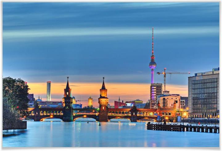 Produktbild Trenddeko Oberbaumbrücke Berlin (90 x 60 cm)