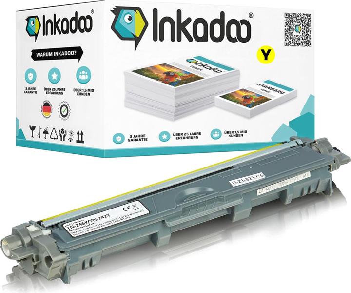 Actual product image Inkadoo Compatible toner for Brother TN-242XL (Y)