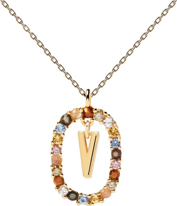 Pd Paola Nuova collana di lettere V (Argento 925, 50 cm)