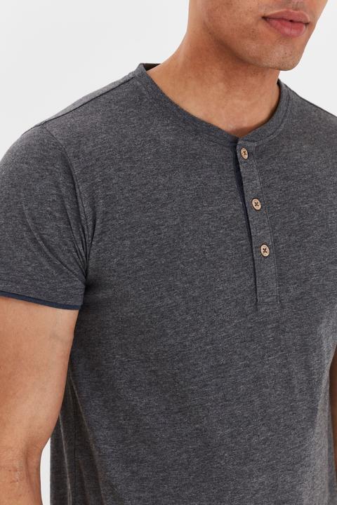 Immagine prodotto Indicode Tony T-Shirt A Maniche Corte Maglietta Da Uomo Con Collo Grandad (XXL)