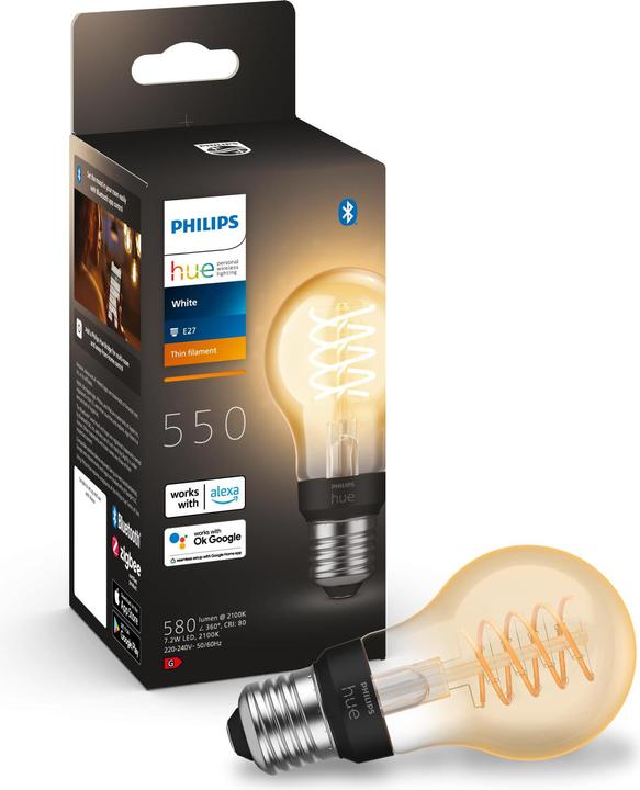 Actual product image Philips Hue White BT (E27, 7 W, 550 lm, 1 x, G)