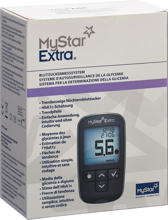 Immagine prodotto MyStar Sistema di monitoraggio della glicemia Extra Kit (Glucometro)