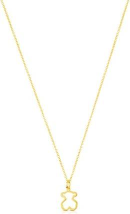 Tous Lovely Gold Plated Galaxy Teddy Bear Necklace 614784500 (Chain. Pendant)