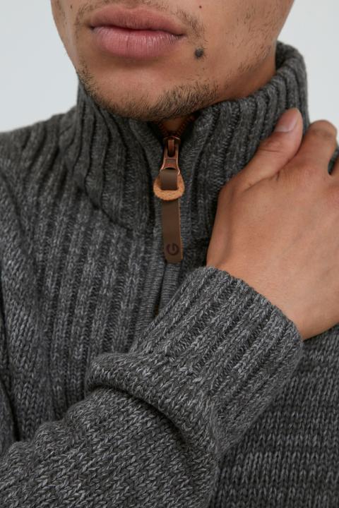 Image du produit Solid Pomeroy Cardigan Gilet Veste En Grosse Maille Pour Homme Avec Col Droit 100% Coton (L)